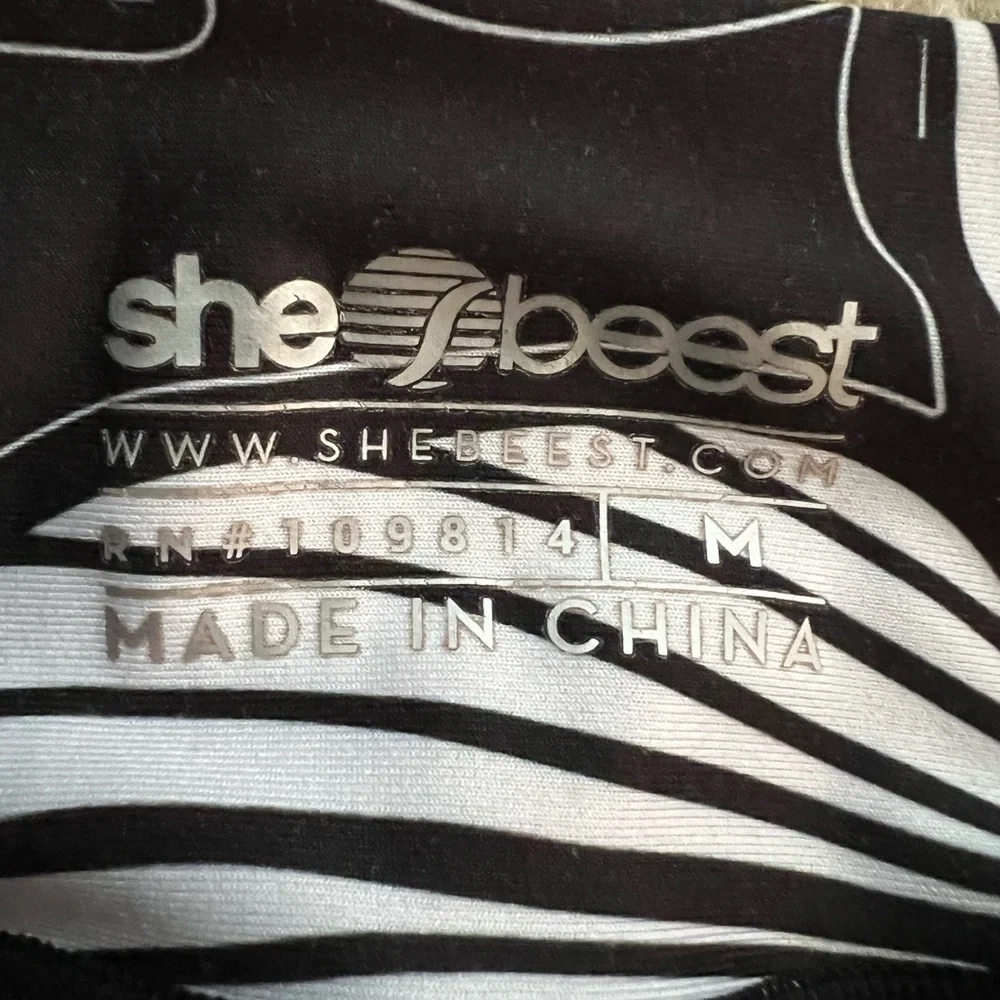 Shebeest Women's Black Cycling Shorts Size Medium - Picture 2 of 7